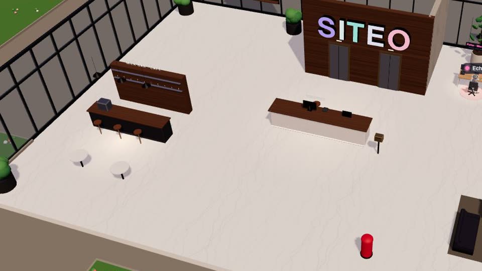 The lobby of the Siteo tower